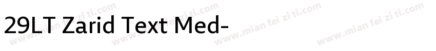29LT Zarid Text Med字体转换